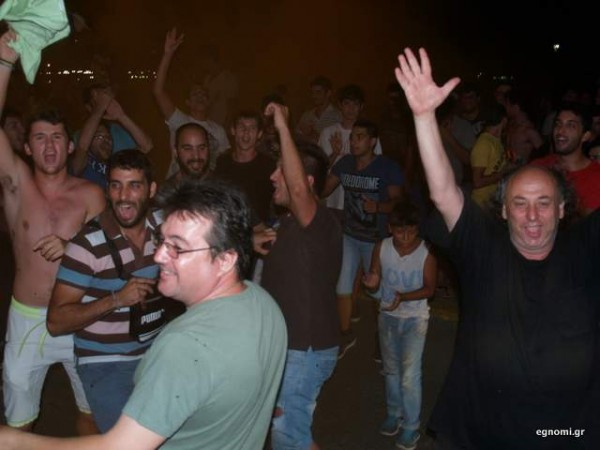 Οι Χαλκιδέοι γιόρτασαν την πρόκριση της Εθνικής