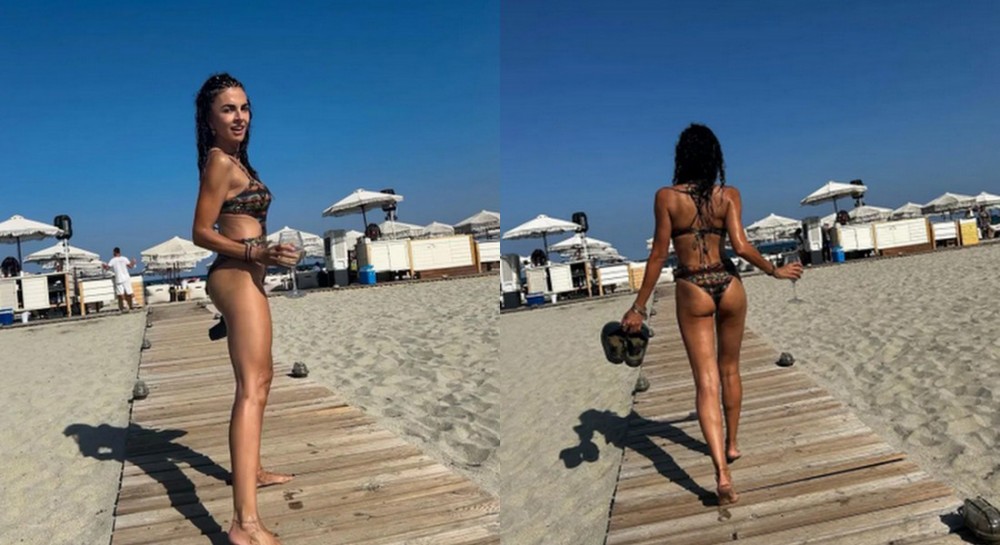 ΜΑΡΙΑ ΣΟΛΩΜΟΥ: Ποζάρει με μαγιό στην παραλία και ανεβάζει την θερμοκρασία