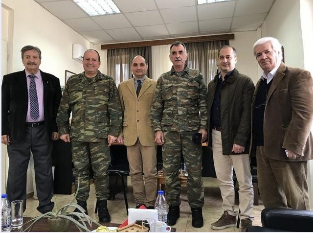 Αντιπροσωπεία του Συνδέσμου Εφέδρων Αξιωματικών Εύβοιας στη Σχολή Πεζικού