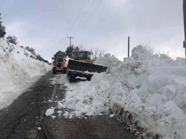 ΣΕΤΤΑ: Το χωριό που επλήγη περισσότερο στην Εύβοια από τη χιονόπτωση