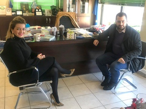 Μετά τον Αναγνωστάκη συναντήθηκε και με τον Σπανό η Λίνα Ευσταθίου