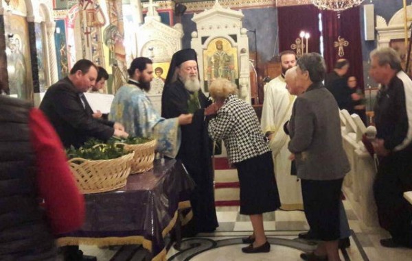 Στο Προκόπι πήγε την Κυριακή των Βαΐων ο Μηροπολίτης