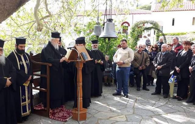 Ο Μητροπολίτης κ. Σεραφείμ στη Μονή Αγίου Νικολάου Άνω Βάθειας
