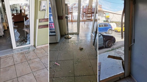 ΑΡΤΑΚΗ: Γυαλιά - καρφιά τα έκαναν οι διαρρήκτες στο εστιατόριο Ελιά