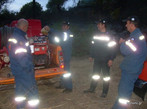 Φωτιά στον Αλμυροπόταμο