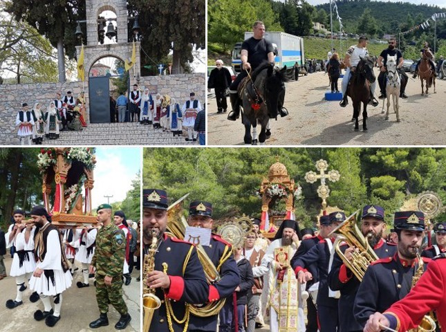 ΦΥΛΛΑ ΧΑΛΚΙΔΑΣ: Καβαλάρηδες, φουστανελάδες και πλήθος κόσμου στη φετινή γιορτή του Αγίου Γεωργίου Αρμά