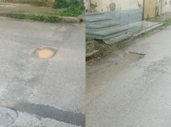 ΧΑΛΚΙΔΑ: Γέμισε λακκούβες η οδός Πανδώρου