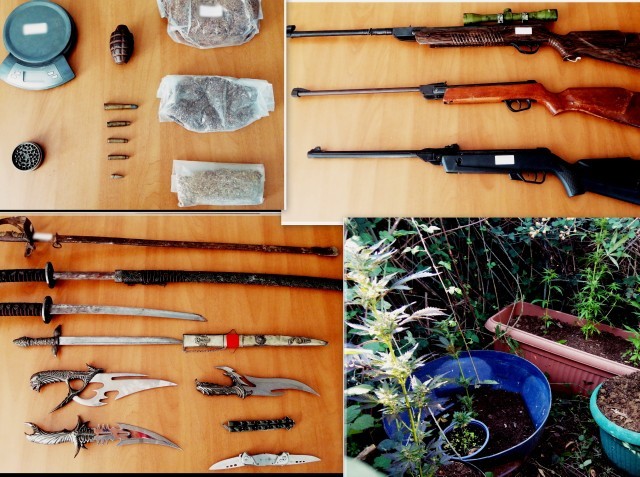 Έλληνας οπλισμένος σαν σαμουράι κατηγορείται για διακίνηση ναρκωτικών (φωτό)