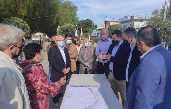 Σπανός και Κελαϊδίτης επισκέφτηκαν τους Δήμους Ερέτριας και Κύμης-Αλιβερίου