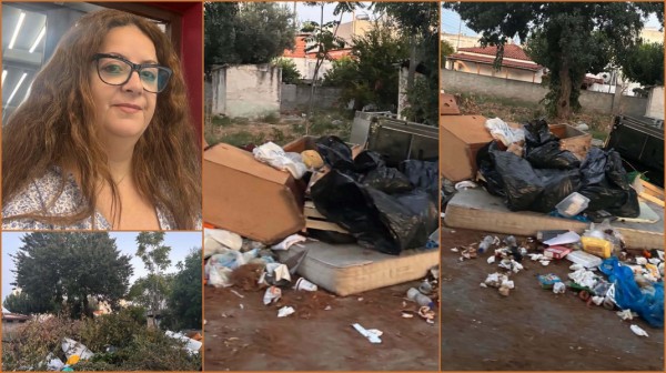 ΛΑΜΨΑΚΟΣ ΧΑΛΚΙΔΑΣ: Καταγγελίες για σκουπίδια και έντονη δυσοσμία στην πλατεία Δαρδανελίων