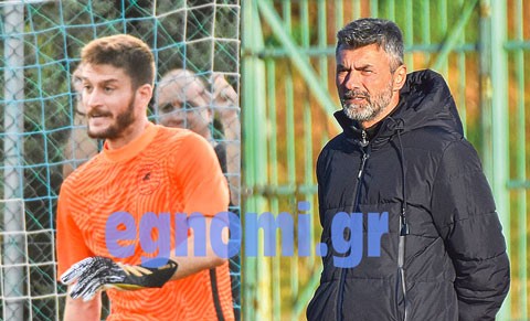 Ο Πάνος Τοκπασίδης αποχαιρετά τον Γιάννη Αγριόδημο