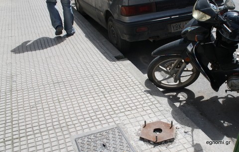 Παγίδα για πεζούς στην οδό Φαβιέρου