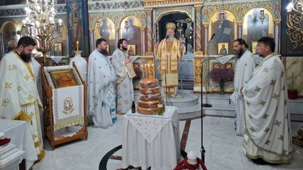 Στο Βασιλικό ο Μητροπολίτης Χαλκίδος για τη μνήμη των Αγίων Τριανταφύλλου και Καλλινίκου