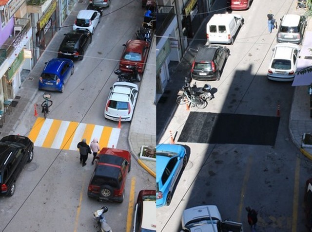Έσβησαν την διάβαση πεζών στην οδό Λυκόφρωνος στη Χαλκίδα