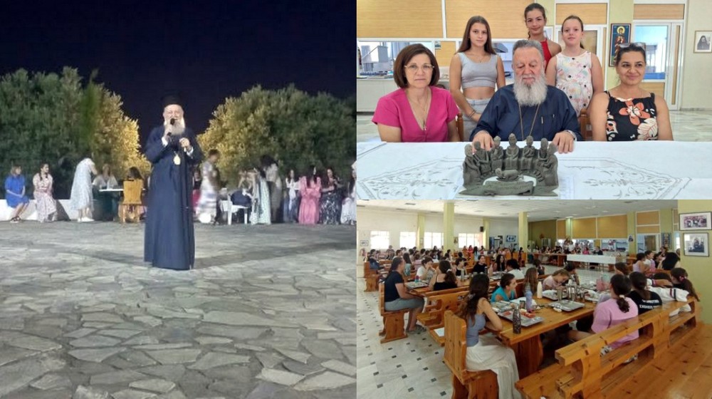 ΡΟΒΙΕΣ: Ο Μητροπολίτης θαύμασε χειροτεχνίες που έφτιαξαν κατασκηνώτριες