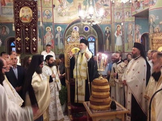 Στα Ψαχνά ο Μητροπολίτης για την γιορτή της Μεταμόρφωσης του Σωτήρος