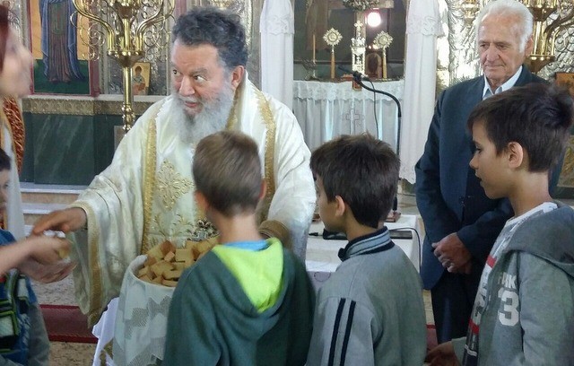 Θεία λειτουργία στην Τριάδα για τα παιδιά του Δημοτικού Σχολείου