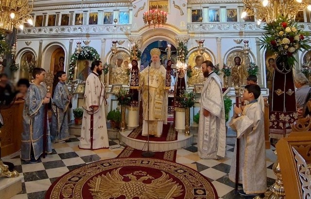 Στο Μαντούδι ο Μητροπολίτης για την γιορτή του Αγίου Ιωάννη του Θεολόγου