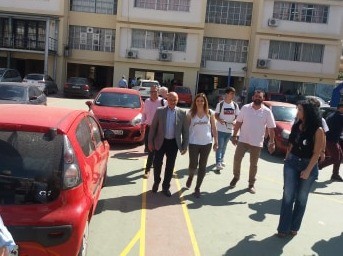 Ψήφισε ο Βασίλης Καθαροσπόρης στο 1ο Γυμνάσιο Χαλκίδας