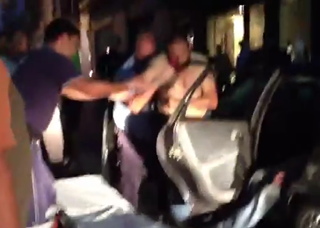 Άγριο ξύλο σε Χρυσαυγίτες (video)