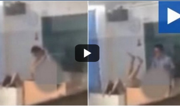 Καθηγητής κάνει σεξ με φοιτήτρια επάνω σε θρανίο! (VIDEO)