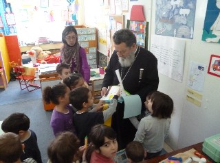 Ο Μητροπολίτης στα σχολεία του Μαντουδίου