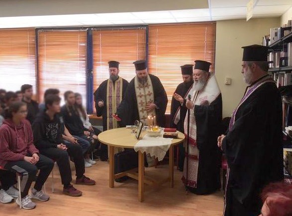 Ο Μητροπολίτης στο 1ο Λύκειο και στο 3ο Νηπιαγωγείο Χαλκίδας