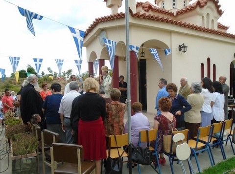 Πανηγύρισε το εκκλησάκι στις Σχολές του ΟΑΕΔ στο Βασιλικό