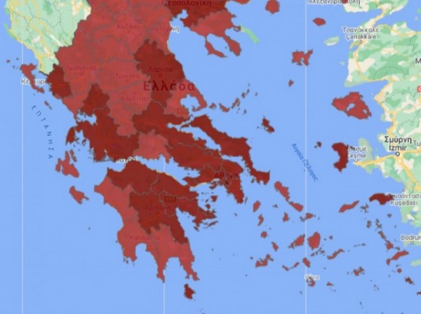 ΚΟΡΩΝΟΪΟΣ: Μπήκε και η Σκύρος στο Βαθύ Κόκκινο μαζί με την υπόλοιπη Εύβοια
