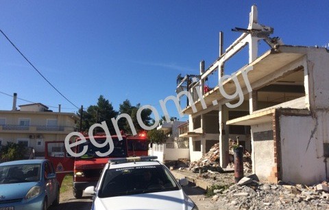 ΕΞΩ ΠΑΝΑΓΙΤΣΑ ΧΑΛΚΙΔΑΣ: Εργάτης τραυματίστηκε στο γκρέμισμα οικοδομής