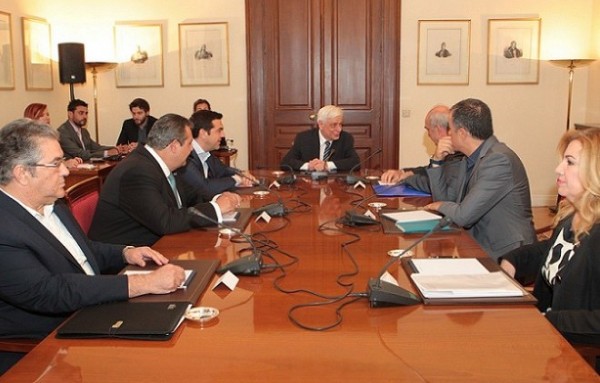 Οι τέσσερις άξονες του κοινού ανακοινωθέντος των πολιτικών αρχηγών