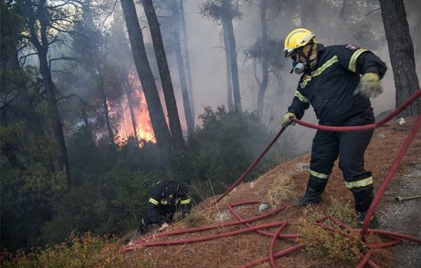 ΦΩΤΙΑ -ΕΥΒΟΙΑ: Ενισχύθηκαν μέσα στη νύχτα οι δυνάμεις της Πυροσβεστικής γα να κόψουν την πορεία της φωτιάς