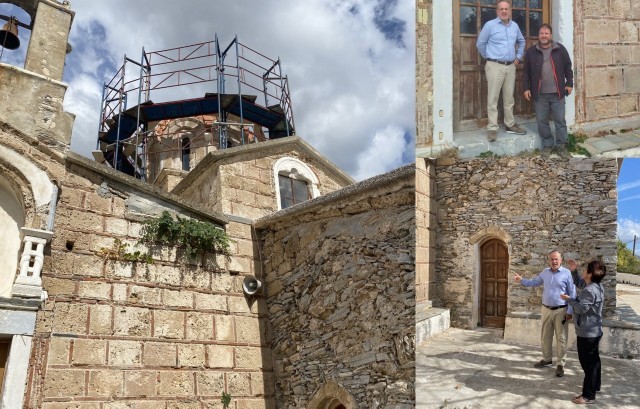 Επίσκεψη Ζεμπίλη στα Καλύβια Καρύστου