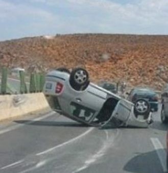 20χρονος γλίτωσε από θαύμα σε τροχαίο