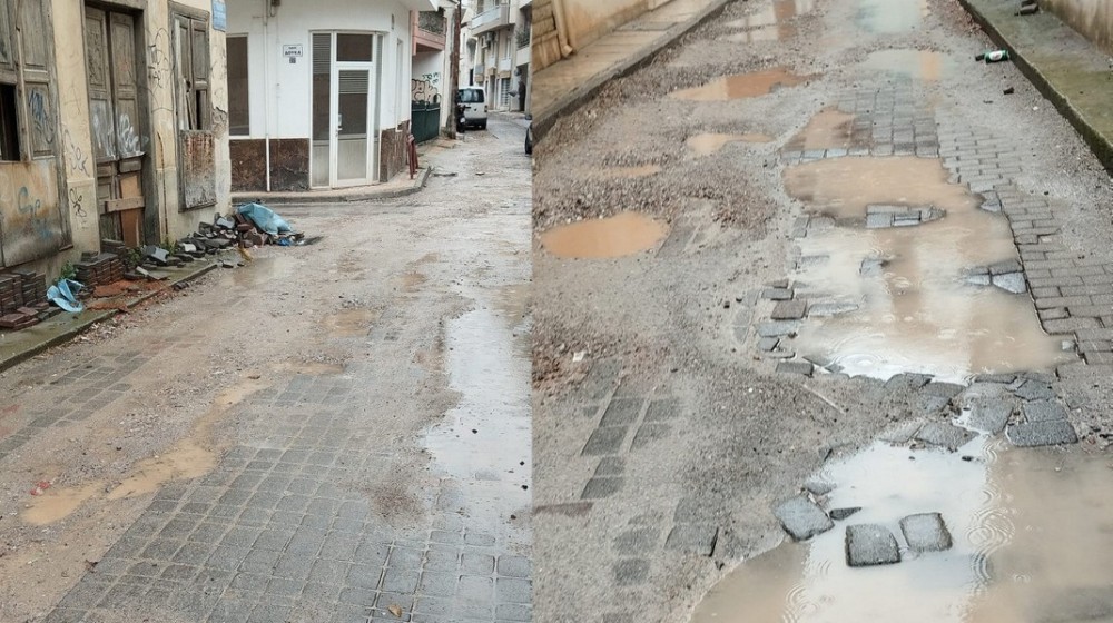 ΧΑΛΚΙΔΑ: Νέοι κυβόλιθοι στην οδό Κοτοπούλη – Κλειστός ο δρόμος από το πρωί του Σαββάτου