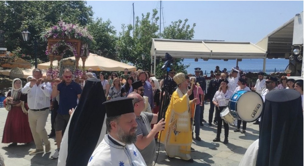 Στην Σκιάθο ο Μητροπολίτης Χρυσόστομος για την γιορτή της Παναγίας Εικονίστριας