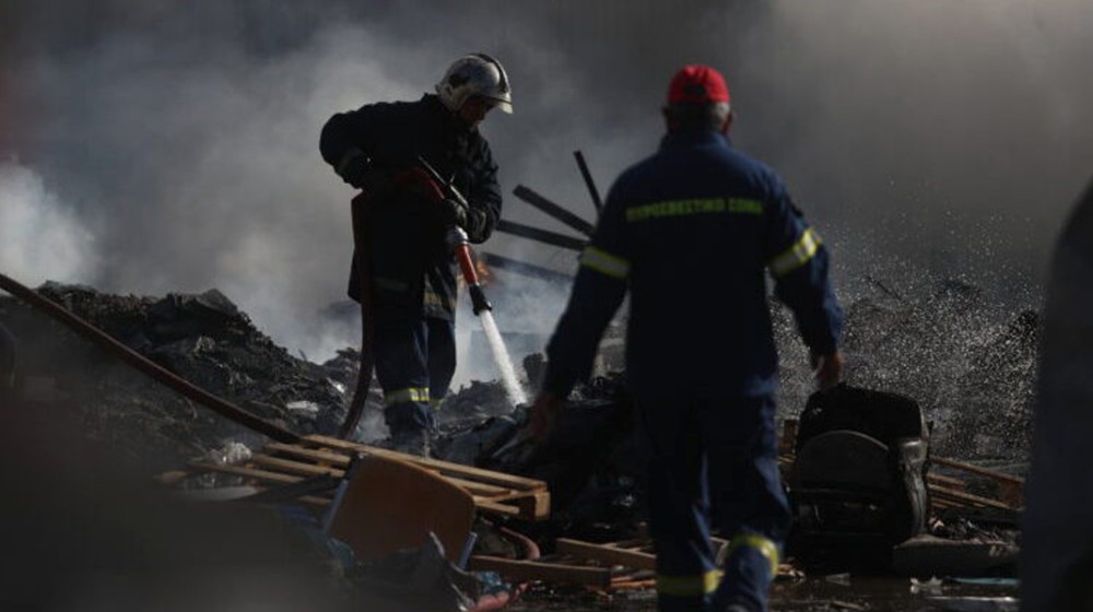 ΕΥΒΟΙΑ: Αποθήκη στο υπόγειο σπιτιού τυλίχτηκε στις φλόγες στην περιοχή της Άτταλης
