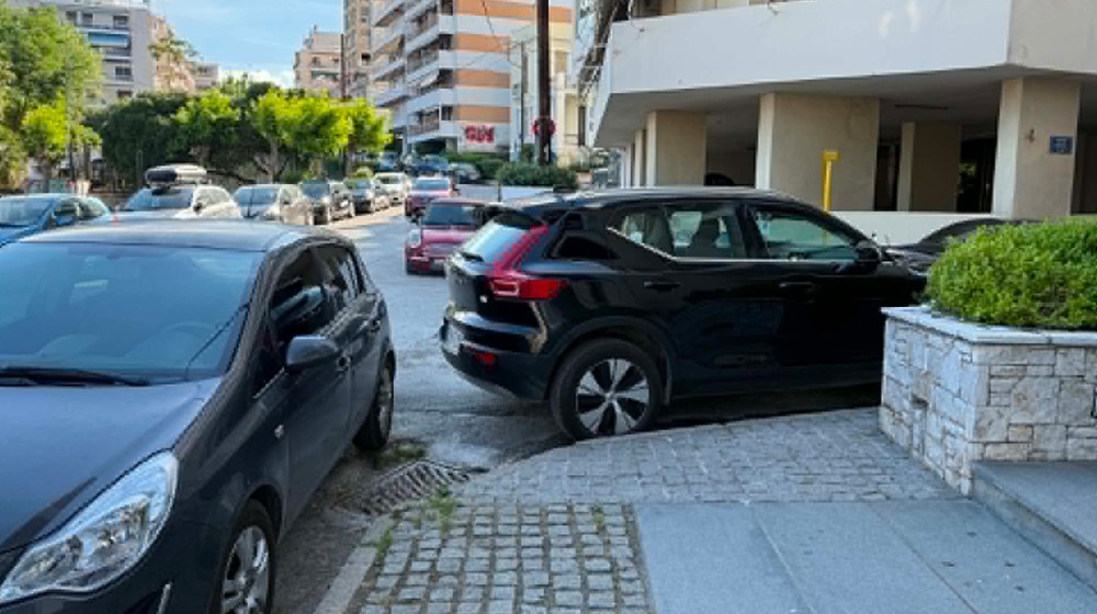 ΧΑΛΚΙΔΑ: Δίποδος ... γάιδαρος έκλεισε το πεζοδρόμιο