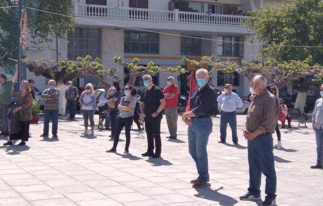 ΚΑΡΥΣΤΟΣ: Απεργιακή συγκέντρωση από εργαζόμενους και συνταξιούχους