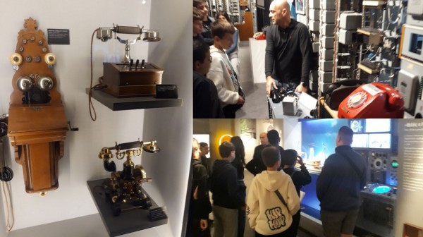 Μαθητές από το Γυμνάσιο Γυμνού στο Μουσείο Τηλεπικοινωνιών ΟΤΕ