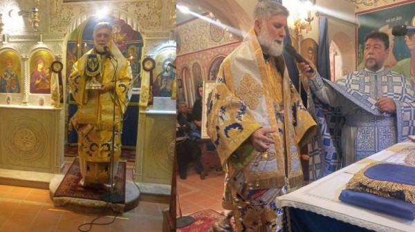 ΒΑΣΙΛΙΚΟ ΧΑΛΚΙΔΑΣ: Ο Επίσκοπος Σκοπέλου στο παρεκκλήσιο του Αγίου Σπυρίδωνα