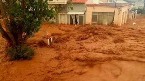 Πλημμύρισε για άλλη μια φορά η Μάνδρα Αττικής