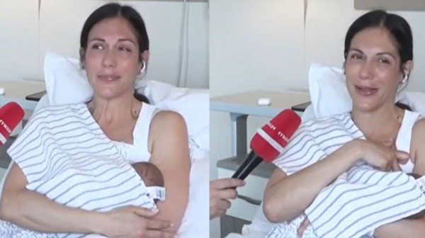 Ανθή Βούλγαρη: Βγήκε στον αέρα της εκπομπής με το νεογέννητο μωράκι της