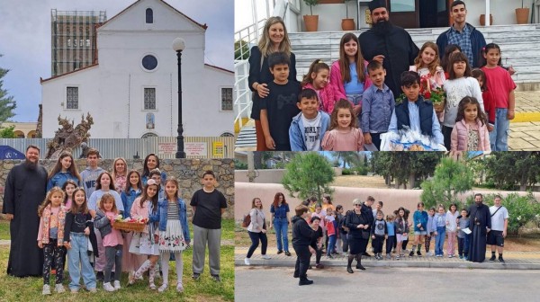 ΧΑΛΚΙΔΑ: Παιδιά των κατηχητικών είπαν τα κάλαντα του Λαζάρου σε γειτονιές της Χαλκίδας