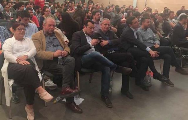 Η Ζωή Λιβανίου δίπλα στον Νίκο Παππά και τον Αλέξη Τσίπρα