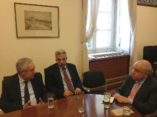 Αναγνωστάκης και Κουβέλης συναντήθηκαν με τον Γιαννάκη Ομήρου