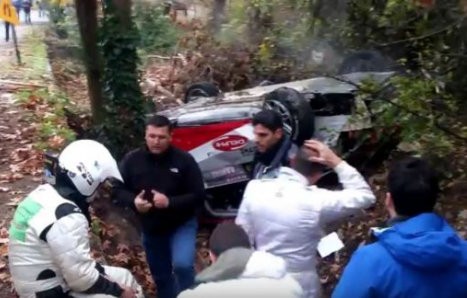 Σοβαρό ατύχημα στο ράλι της Λαμίας (VIDEO)