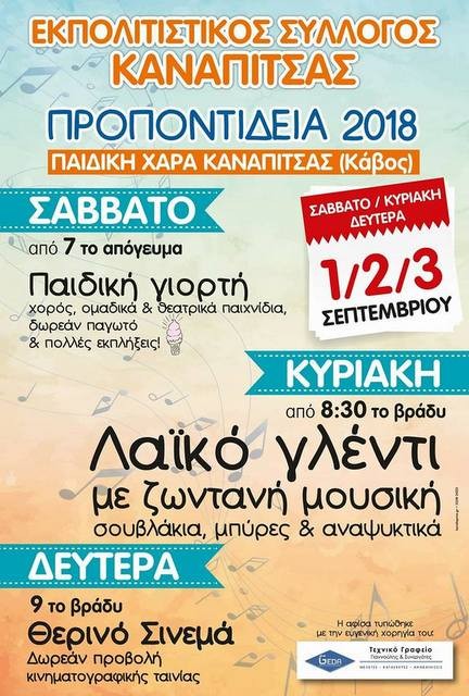 ΧΑΛΚΙΔΑ: Τριήμερες εκδηλώσεις στην παιδική χαρά της Καναπίτσας