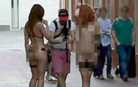 Γυρίσματα πορνό στο κέντρο της πόλης