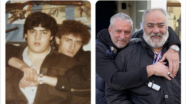 ΧΑΛΚΙΔΑ: Δύο γνωστοί απόστρατοι αστυνομικοί φωτογραφίζονται στην ίδια στάση με 39 χρόνια διαφορά